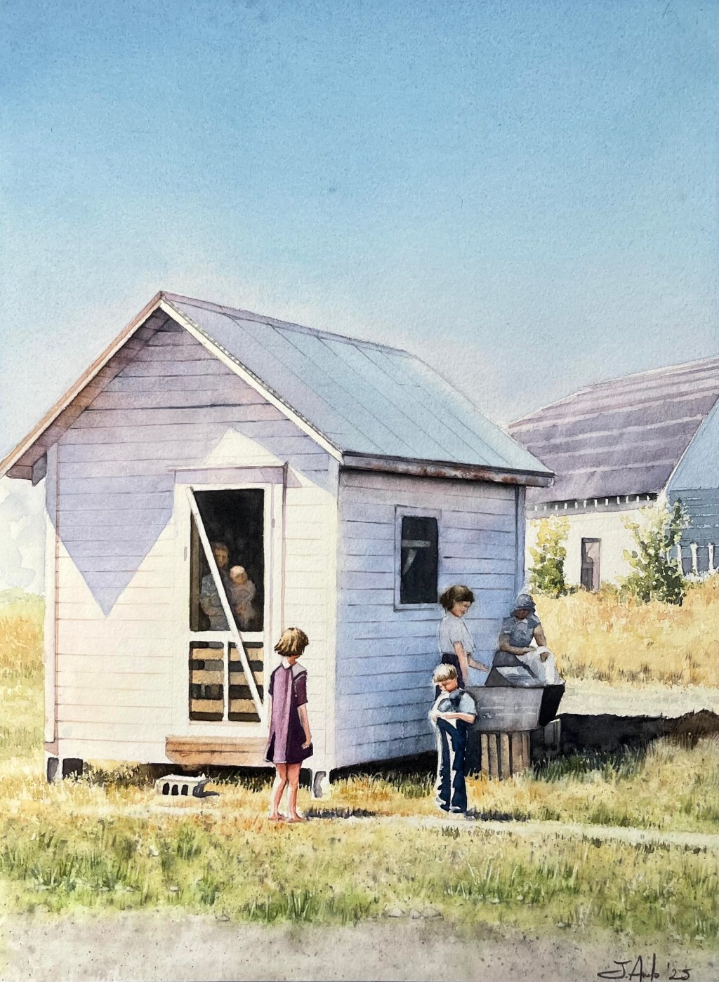 Watercolor Painting: Morning Hours